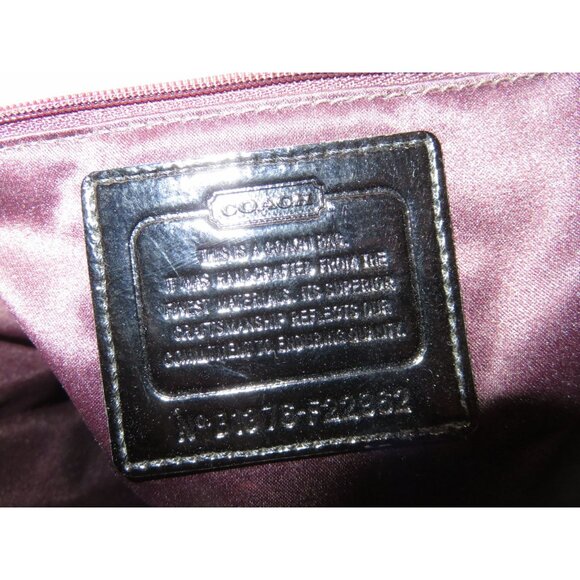 Coach Poppy Purple OP Art C Logo Signature Graffiti Glam Handbag - Picture 12 of 12